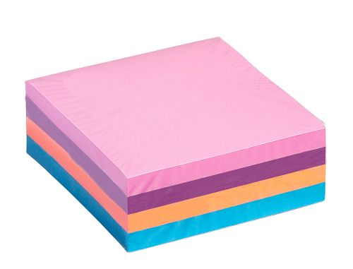 Bloco de notas adesivas q-connect sortido 76 x 76 mm com 320 folhas , Q-connect , 34210 , 5705831025141